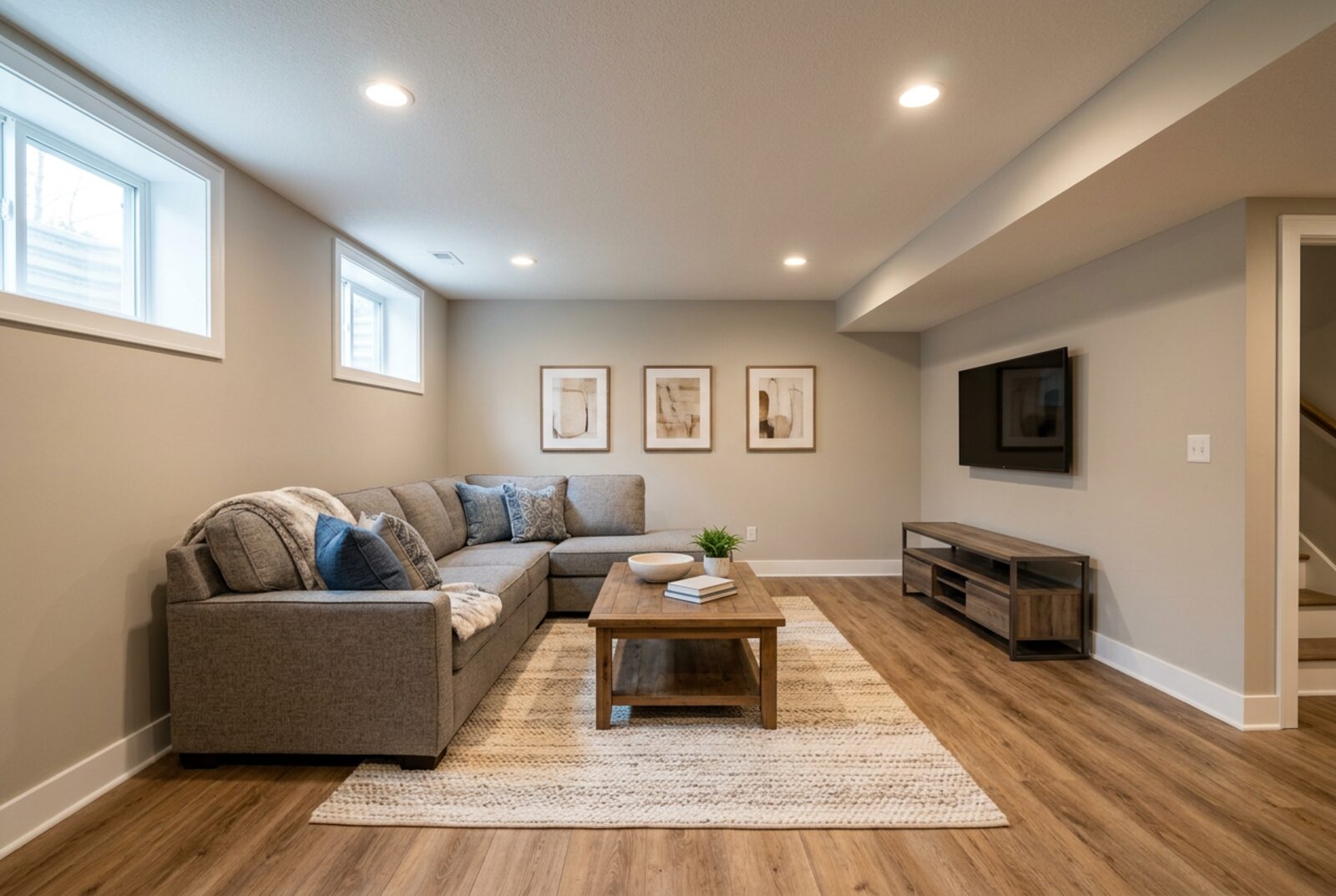 Basement Finishing in Naperville, IL by Elite Property Services